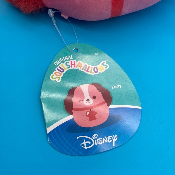 Squishmallows Disney "Lady" 8" Plush - Valentine's Edition - Picture 8 of 8